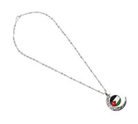 SHERCHPRY Collier Avec Drapeau Pour Homme Et Femme Pendentif En Alliage Style Fierté Tendance Bijoux Palestiniens