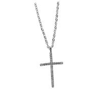 SHERCHPRY Collier Pendentif Croix Zircon Chaîne et Aesthétique pour Hommes et Femmes Accessoire de Mode Religieux pour Toutes Occasions