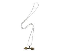 SHERCHPRY Collier Pendentif Haltère Sportif avec Chaîne Décorative pour Hommes et Femmes de Cou Élégant et Créatif pour Toutes Occasions