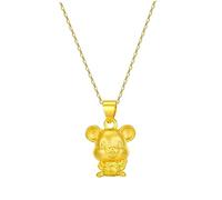 SHERCHPRY Collier Pendentif Massif Plaqué Or pour Femme Simple et Durable Personnalisé sans Chaîne Original Élégamment Conçu