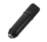 SHERCHPRY Corps de Microphone XLR Noir en Métal pour Studio et Interview | Tube Métallique, Coque Suspendre Interne, Réduit le Bruit des Sons Graves, pour Diffuseurs et Créateurs