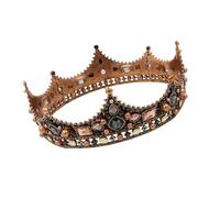 SHERCHPRY Couronne de Mariée en Alliage Perles Coiffe pour Femme Accessoire de Coiffure Baroque Vintage Ornement Rond pour Mariage Cérémonie et Fêtes