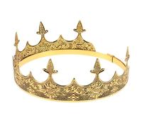 SHERCHPRY Couronne Médiévale Pour Homme Coiffe De Roi Vintage Couronne De Prince Design Unique Costume De Roi Retro