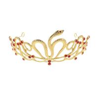 SHERCHPRY Couronne Serpent Méduse Diadème Strass Doré Accessoire Déguisement Femme pour Anniversaire Mariage Fête