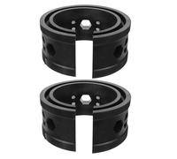 SHERCHPRY Coussin et Protection Prolongée en Caoutchouc Suspendre Noir 2pcs Absorption de Chocs Améliorée pour Amortisseur de Voiture