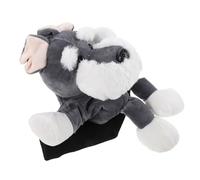 SHERCHPRY Couvre-Club de Golf en Peluche Schnauzer, Protection Amortissante pour Driver et Bois, Accessoire Compact et Léger pour Équipement de Golf Homme et Femme, Couvre-Putter