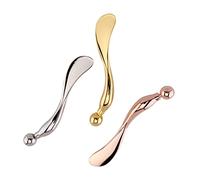 SHERCHPRY Cuillère de Beauté de Zinc pour Yeux Outil de Massage Fatigue Rose Doré