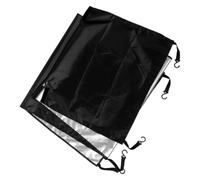SHERCHPRY Demi-housse pour vélo électrique, scooter, protection contre la pluie, protection UV, en polyester, noir, 72 x 220 cm, pour cyclomoteur, moto, vélo