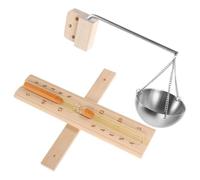 SHERCHPRY Diffuseur D'huiles Essentielles Sablier Suspendu pour Sauna | Bol D’aromathérapie, Minuterie Silencieuse, Conduction Homogène, pour Sauna et Hammam, Bois Acier Inoxydable
