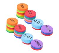 SHERCHPRY Disques Numériques en Eva Colorés 600 Pièces, Jouets Mathématiques Arithmétiques pour Garçon et Filles, Accessoires Pédagogiques de Petite Valeur Positionnelle, Outils