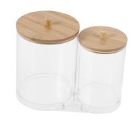 SHERCHPRY Distributeur De Bâtonnets avec Couvercle Boîte Transparente pour Rangement De Salle De Bain Organisateur pour Cure-Dents Et Petits Objets