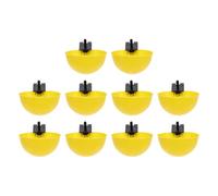 SHERCHPRY Distributeur d'eau Automatique 10pcs pour et Cailles en Plastique Jaune Facile à Installer pour Cage D'élevage
