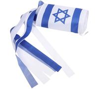 SHERCHPRY Drapeau Décoratif D'israël pour Jardin Extérieur, Léger et Réutilisable, Tissu Délicat Design Simple pour Décoration de Cour et Événements Festifs