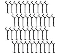 SHERCHPRY Écarteurs de Branches et Transport des Nutriments pour Fruitiers en Plastique Noir 40pcs, Outils de Modélisation Flexibles pour Jardinage