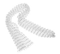 SHERCHPRY Écharpe de Tête Mesh avec Bandana Décoratif et Élastique Accessoire de Mode pour Occasions Spéciales