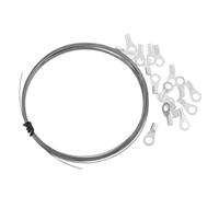 SHERCHPRY Élément Chauffant Électrique Rond 0,8 Mm X 5 M pour Machine à Thermoscellage, 20 Connecteurs Électriques, Compatible Scelleuse Thermique pour Emballage Alimentaire et Bandes