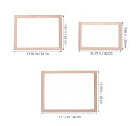 SHERCHPRY Ensemble 3 Cadres à Papier en Bois de Paulownia 20X30Cm 25X34Cm 30X40Cm avec Maille Fine pour Fabrication Papier Fait Main Pressage Fleurs Loisirs Créatifs DIY Fournitures Arts