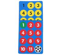 SHERCHPRY Ensemble D’Aimants Pédagogiques Ronds pour Tableau D’Affichage Football Accessoires D’Entraînement Magnétique en Plastique Solide Format Compact pour Positionnement Précis des