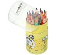 SHERCHPRY Ensemble de 24 Crayons de Couleur en Bois Taille-crayon, Crayons à Dessin pour Garçon et Filles, Écriture Super Lisse, Facile à Effacer, Vie Quotidienne et L'école