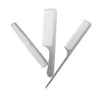 SHERCHPRY Ensemble De 3 Peignes De Coupe De Cheveux En Acier Inoxydable Antistatique, Tailles, Et K8, Peignes Professionnels Pour Salon De Coiffure Et Coiffure Homme, Usage Quotidien