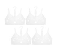 SHERCHPRY Ensemble de 4 Mannequins Suspendus Demi-Corps en Plastique Semi-Transparent Porte-Soutien-Gorge et Porte-Bikinis Léger pour Présentation Buste Ouvert pour Boutique et Exposition