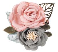 SHERCHPRY Épingle Fleur Présent pour Femmes en Fil de Soie Élégante Accessoire Mariage Unique et Chic Épinglette à Fixer sur Écharpe ou Robe D'invitée