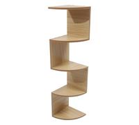 SHERCHPRY Étagère Murale Rangement Pratique et Gain de Place en Bois à 5 Niveaux Design Moderne Structure Murale Créative Beige pour Chambre ou Bureau