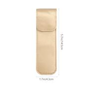 SHERCHPRY Étui En Cuir Pu Pour Pinces à Épiler 3 Pièces Protection Rigide Petite Taille Pour Accessoires De Greffe De Cils Usage Professionnel Et Voyage Couleur Dorée