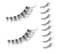 SHERCHPRY Faux Cils Yeux Chat 5 Paires Extensions de Cils Légères Confortables Maquillage Quotidien et Scène Style Allongé Œil de Renard Adapté pour Femmes Usage Jour et Soirée