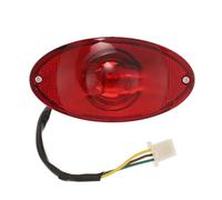 SHERCHPRY Feu Arrière LED Moto Multifonction Étanche avec Clignotants Intégrés et Support Plaque Compatible Véhicule Lumière de Frein Haute Luminosité pour Bike et Dirt Bike