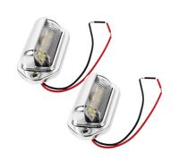 SHERCHPRY Feux de Gabarit Latéraux à LED pour Camion et Remorque Dc 12-24V 2 Pièces Boîtier Argenté Éclairage Puissant à 6 LED Feux de Position et pour Véhicules Utilitaires