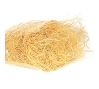 SHERCHPRY Filaments Effilochés de Raphia Naturel Couleur Chanvre 150 G pour Garniture de Boîtes et Paniers, Accessoires D'emballage Présent, Remplissage Décoratif pour Mariages,