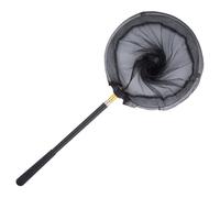 SHERCHPRY Filet de Pêche Télescopique 1,5 M en INOX Pliable Manche Noir Antidérapant, Épuisette Polyvalente pour Pêche en Extérieur, Matériel Léger et Compact pour Rivière et Lac