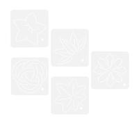 SHERCHPRY Gabarits de Couture en Plastique 5 Pièces, Règle de Quilting Précision pour Patchwork et Matelassage, Outil de Mesure Polyvalent pour Couture Diy, Léger et Portable, Adapté