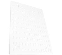 SHERCHPRY Grand Panneau Perforé Blanc Grand Format Support Mural Adhésif sans Perçage Organisateur de Rangement pour Garage et Atelier Étagère de Stockage pour Outils Panneau Mural