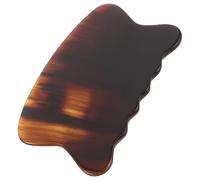 SHERCHPRY Gua Sha Scraping Plate Corne de Bœuf Outil de Massage Ergonomique Forme de Poisson pour Visage Cou et Corps Portable et Doux pour Peaux Sensibles