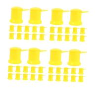 SHERCHPRY Indicateur D’écrou de Roue 33mm 50 Pcs Plastique Jaune