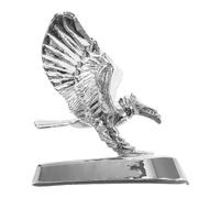 SHERCHPRY Insigne Aigle Chromé 3D en Alliage de Zinc pour Moto Ornement de Capot Frontal Décoration Argentée Résistante à la Décoloration Accessoire Moto Décoratif Robuste