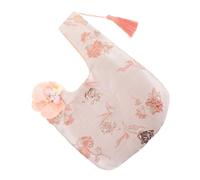 SHERCHPRY Japanese Wristlet Purse With Chinese Knot And Tassel Design Portable Handbag For Women Elegant For Weddings Housewarming And Special Occasions