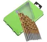 SHERCHPRY Jeu de Forets en Acier Ultra-Dur pour Acier Inoxydable et Métaux 13 Pièces Multifonctions Coffret en Fer Robuste Forets Hélicoïdaux pour Perceuse Électrique Couleur Aléatoire