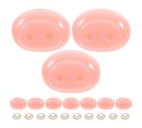 SHERCHPRY Kit de 20 Nez de Cochon Rose en Plastique de Sécurité avec Vis et Rondelles, Accessoires DIY pour Peluches, Animaux au Crochet et Fabrication de Poupées, Fournitures Créatives