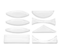 SHERCHPRY Kit de Lentilles Optiques en Acrylique 8 Pièces Ensemble d'Expériences d'Optique Physique et Géométrique Lentilles Convexes et Concaves pour Laboratoire et Salle de Classe