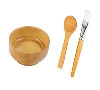 SHERCHPRY Kit Mélangeur 3 Pièces Mini Compact pour Masques Faciaux DIY Soins Peau Pinceau, Portable pour Voyage et Usage Personnel