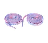 SHERCHPRY Lacets Réfléchissants Dégradés Rose pour Sneakers Unisexes Sécurité Nocturne et Style Unique Accessoires Faciles à Installer pour Chaussures de Sport et Usage