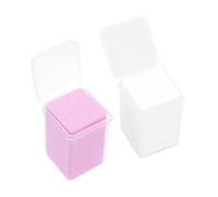 SHERCHPRY Lingettes Nettoyantes pour Colle de Cils 200 Pièces Taille Compacte Dissolvant pour Résidus de Colle Professionnels Beauté Voyage Ensemble 2 Boîtes Rose et Naturel