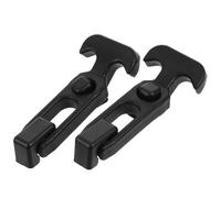 SHERCHPRY Loquets à poignée en T en Acier Inoxydable Lot de 2 pour Capot de Moteur et Boîte à Outils, Noir, Usage Polyvalent et Portable