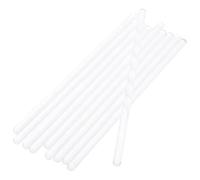 SHERCHPRY Lot de 10 Bâtonnets Agitateurs en Verre Transparent 150X6 MM, Tiges d'Agitation Solides pour Laboratoire, Longueurs Adaptées pour Chimie, Mélange Polyvalent et Préparation Cuisine