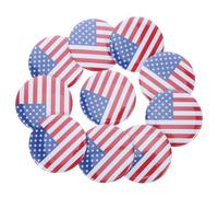 SHERCHPRY Lot de 10 Épinglettes de Revers en Fer-blanc Motif Drapeau Américain, Insigne Métallique pour Fête de L'indépendance, Accessoires Décoratifs Patriotiques pour Vêtements et Paquet