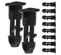 SHERCHPRY Lot de 10 Loquets en Plastique ABS pour Couvercle de Poubelle Extérieure 240L Fixation Anti-Décrochage Accessoires Solide pour Poubelle de Jardin et Collectivité