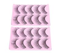 SHERCHPRY Lot De 10 Paires De Faux Cils Denses Et Éclatants Taille Standard Ornés De Cristaux, Pour Cosplay Et Maquillage De Scène Féminins, Aspect Artistique Et Sophistiqué Pour Fêtes Et Événements